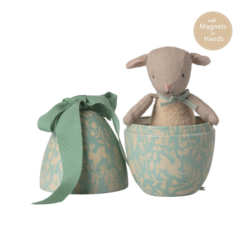 Easter Egg, Small with Micro Lamb