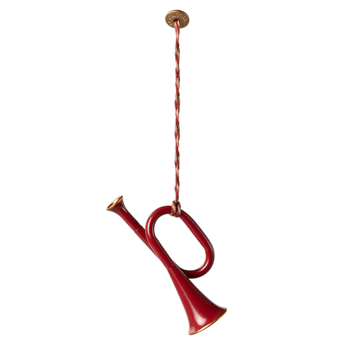 Metal Ornament, Trumpet in Gift Box