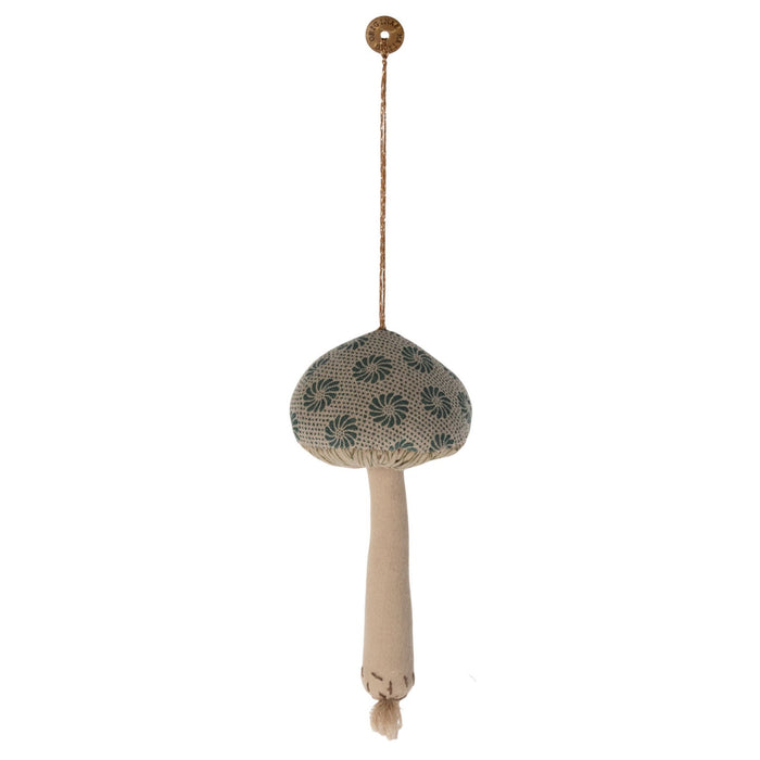 Mushroom Ornament, Blue