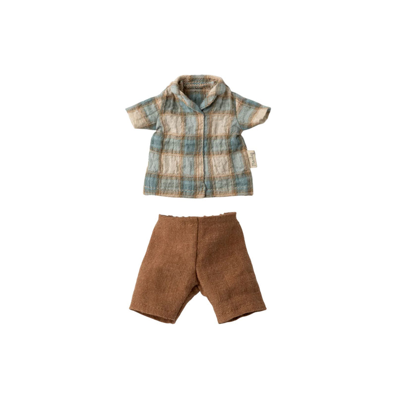 Shirt + Brown Shorts, Size 2
