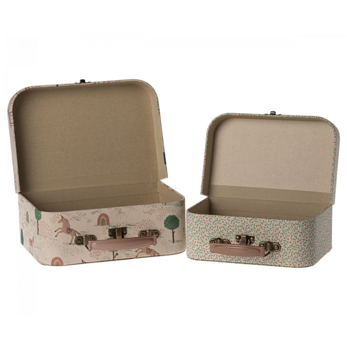 Suitcases with Fabric, 2pcs