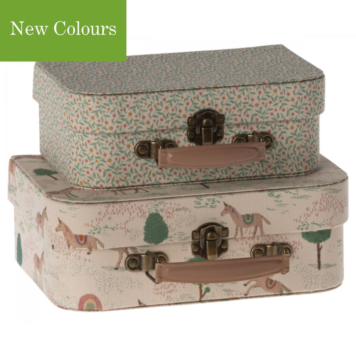 Suitcases with Fabric, 2pcs