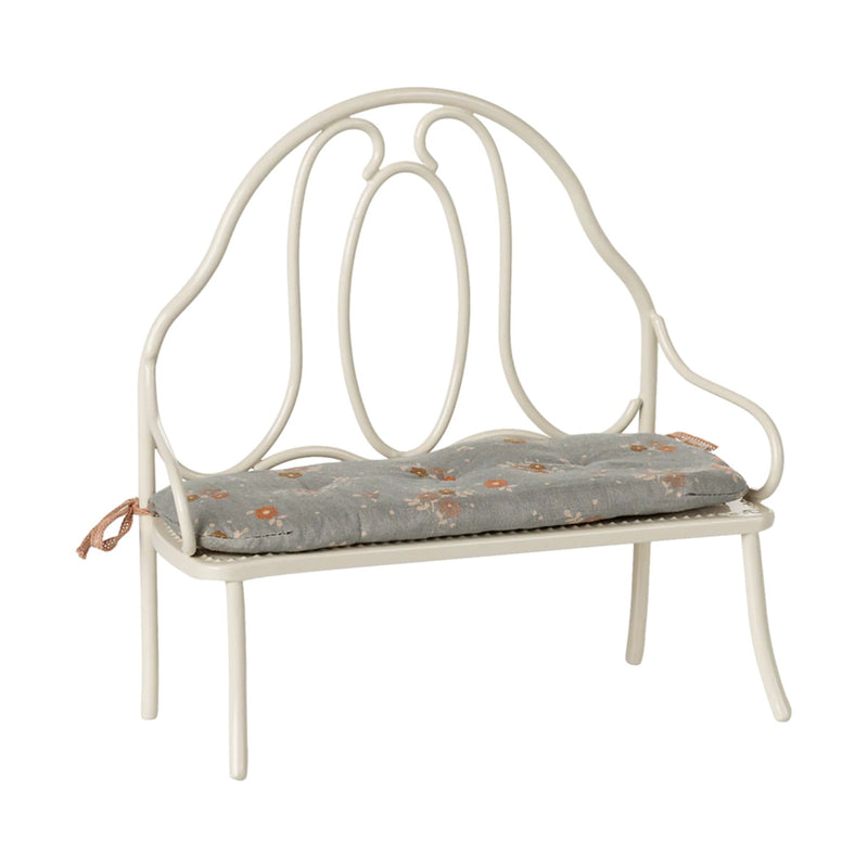 Miniature Vintage Bench, Off-White
