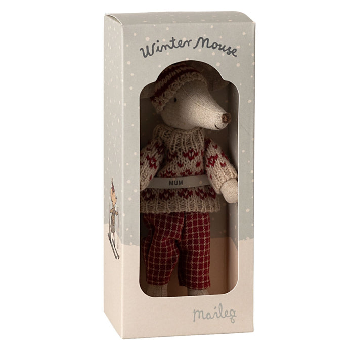 Winter Mouse with Hat Ski Set