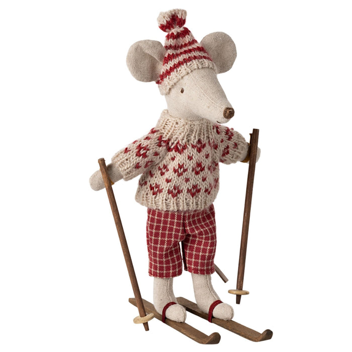 Winter Mouse with Hat Ski Set