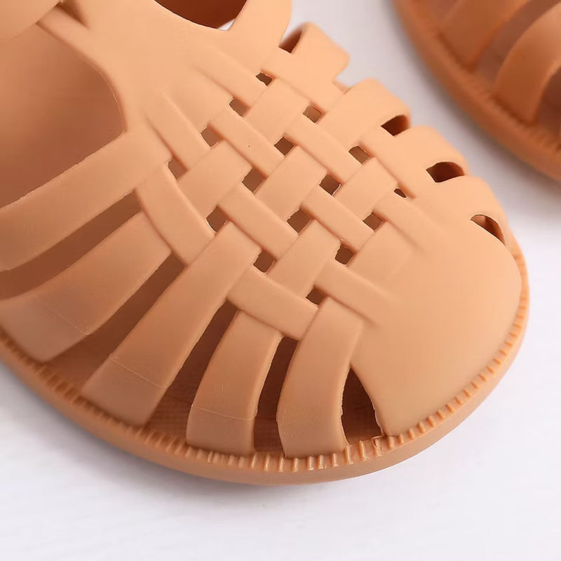 Soft Buckle Fasten Squishy Jelly Sandals