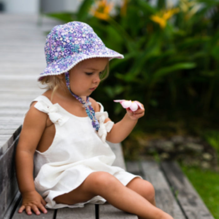 Reversible Baby Girl Bucket Hats