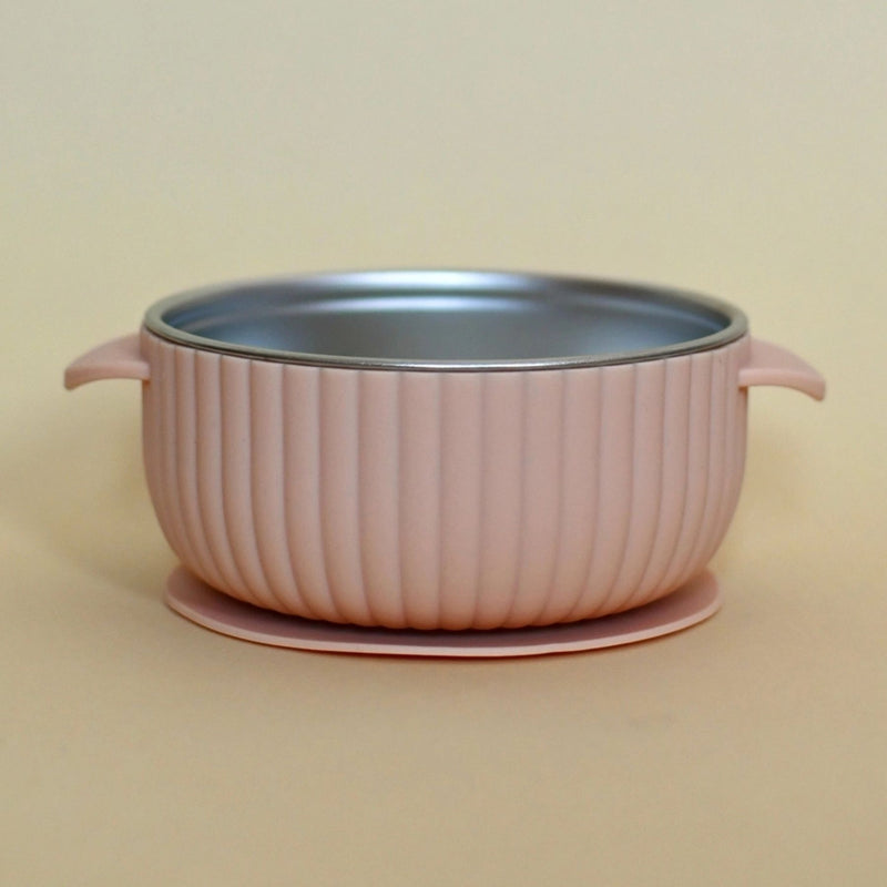 Stainless Steel Bowl with Silicone Suction Base
