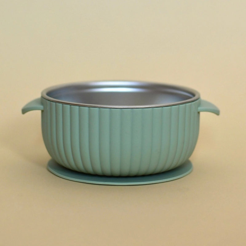 Stainless Steel Bowl with Silicone Suction Base