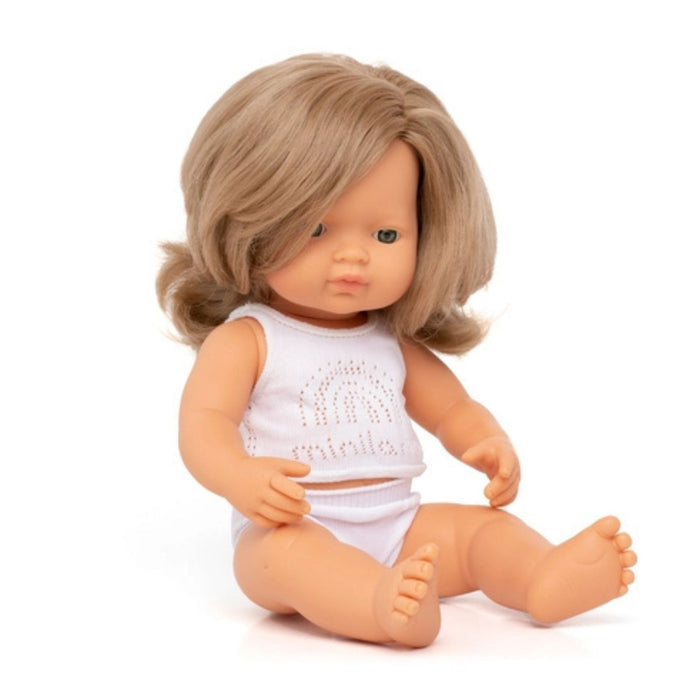 Baby Doll Dark Blonde Girl, 15"