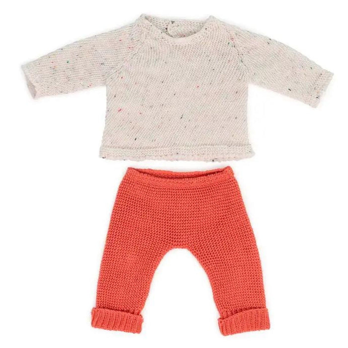 Doll Clothes - Knitted Outfit, Sweater + Trousers, 15"