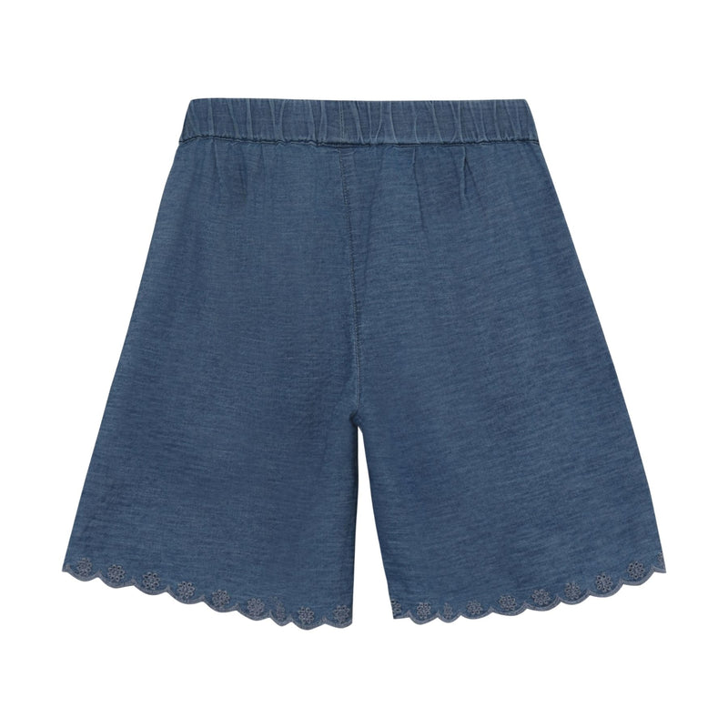 Cotton Chambray Shorts