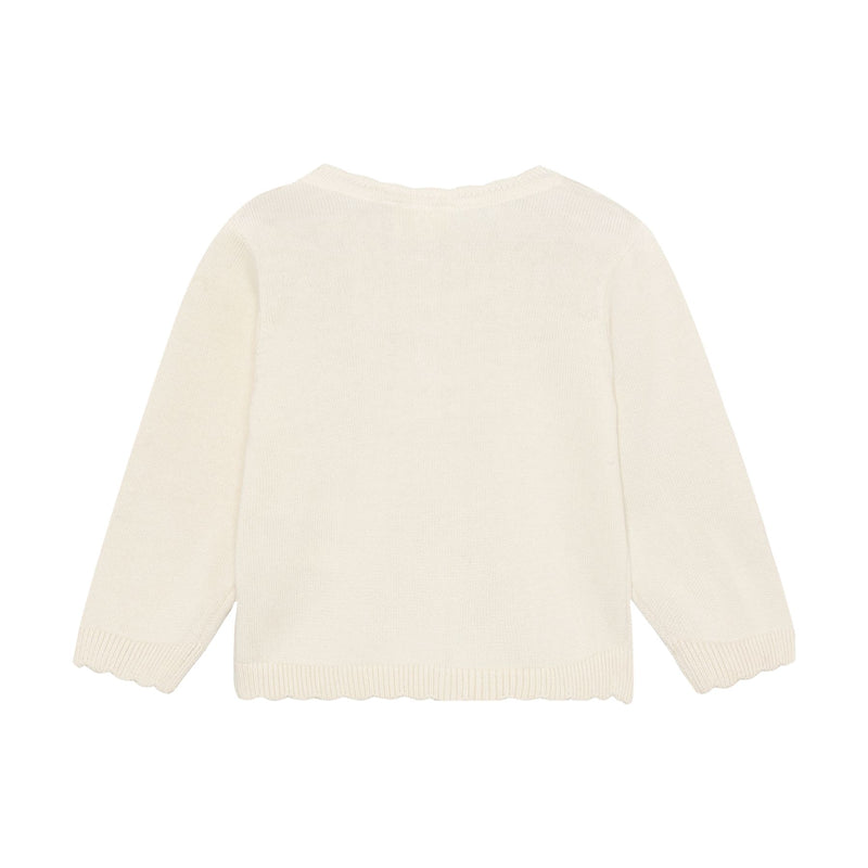 Organic Cotton Knit Cardigan Vanilla