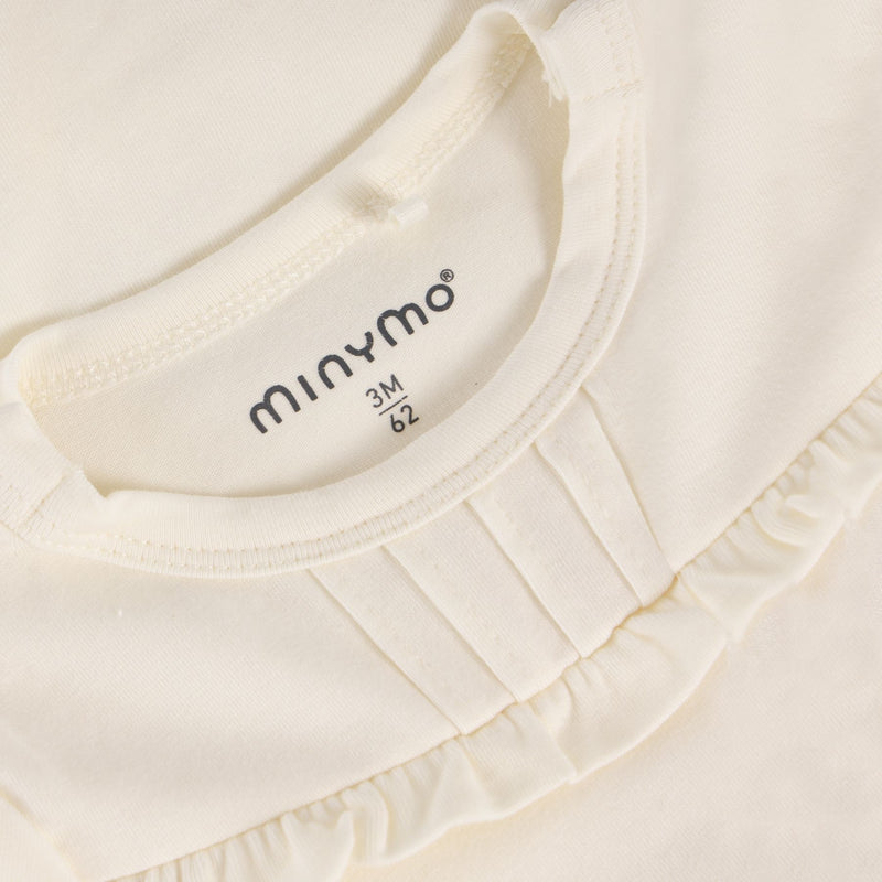 Organic Cotton Baby Girl Bodysuit Vanilla