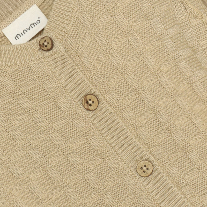 Organic Cotton Knit Cardigan Pepper