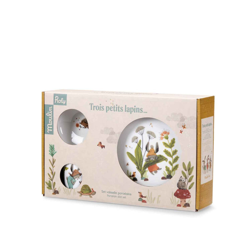 Trois Petit Lapins Porcelain Dish Set