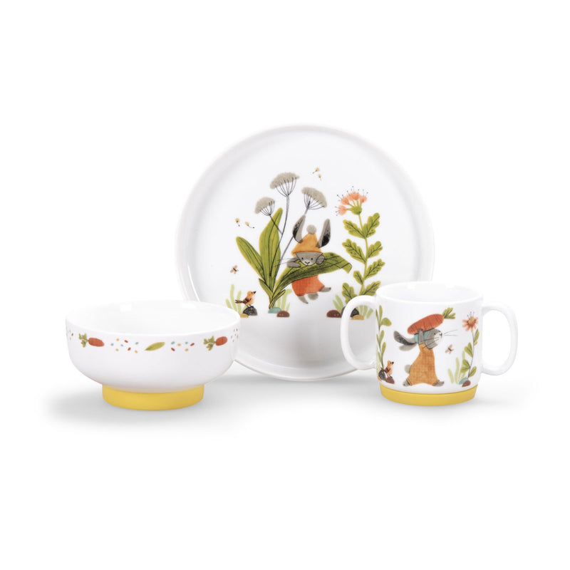 Trois Petit Lapins Porcelain Dish Set