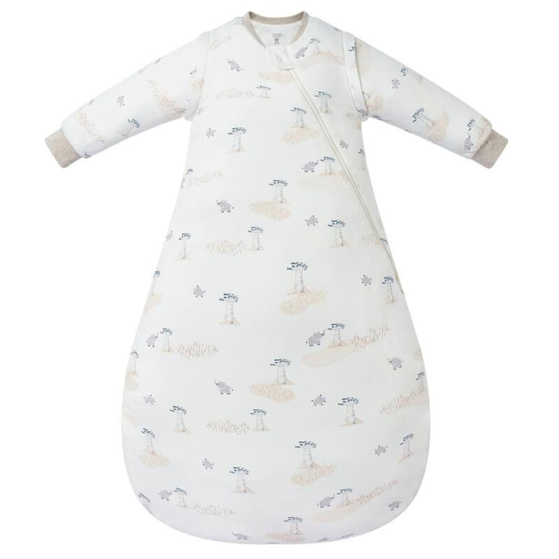Organic Cotton Removable Long Sleeve Sleep Bag 1.0 Tog