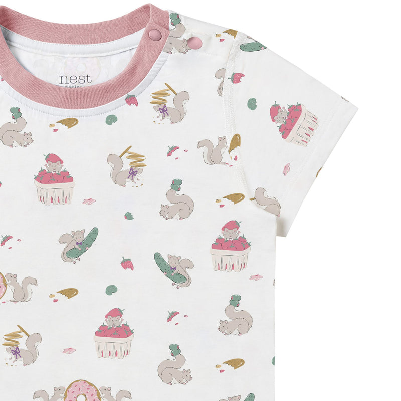 Bamboo Short Sleeve Two-Piece PJ Set