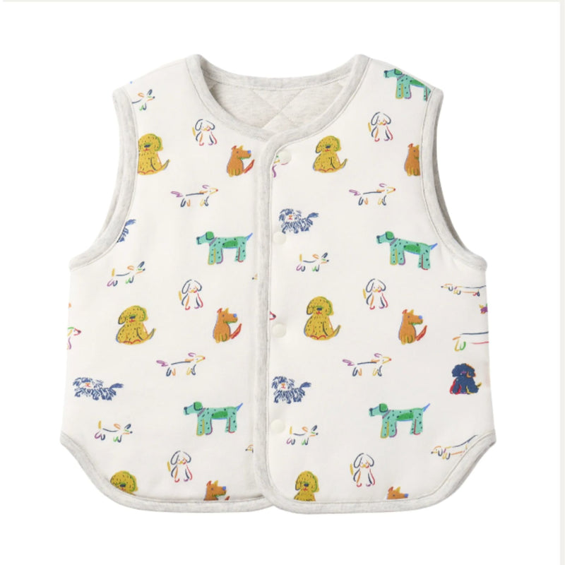 Organic Cotton Reversible Quilted Vest