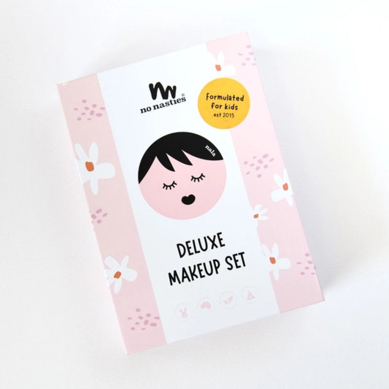 Kids Natural Pressed Powder Pink Makeup Set