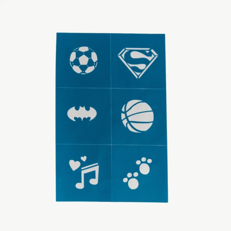 Reusable Adhesive Face Paint + Makeup Stencils