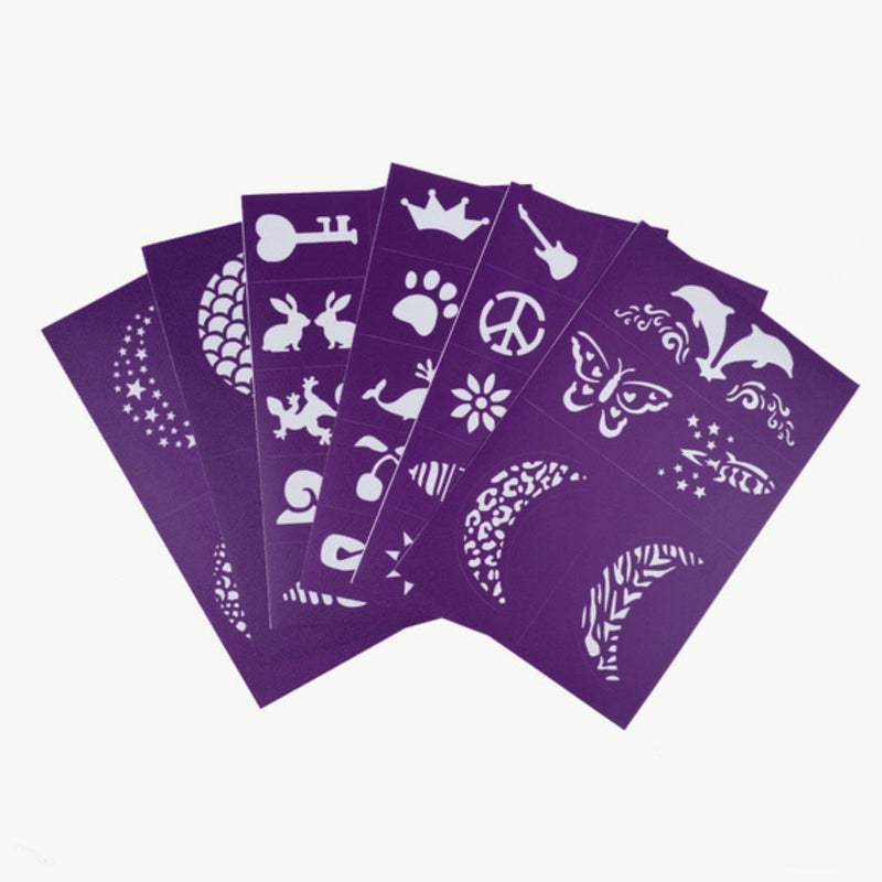 Reusable Adhesive Face Paint + Makeup Stencils
