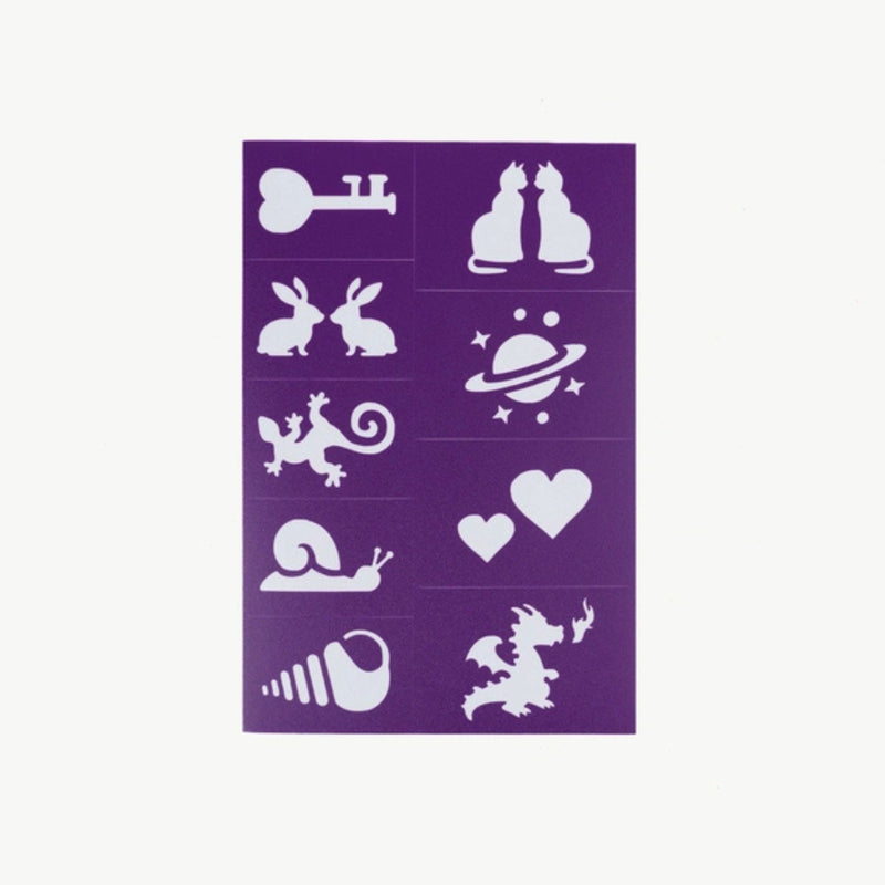 Reusable Adhesive Face Paint + Makeup Stencils