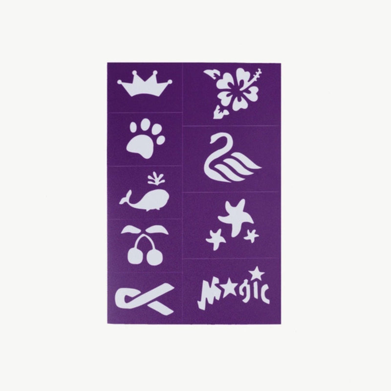 Reusable Adhesive Face Paint + Makeup Stencils