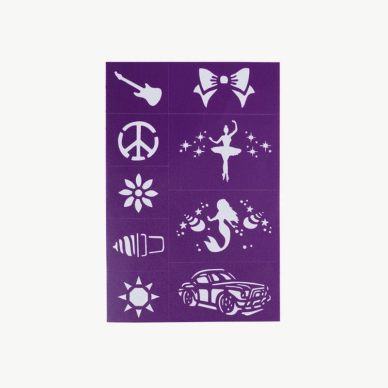 Reusable Adhesive Face Paint + Makeup Stencils