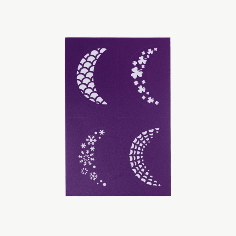 Reusable Adhesive Face Paint + Makeup Stencils