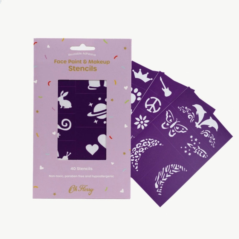 Reusable Adhesive Face Paint + Makeup Stencils