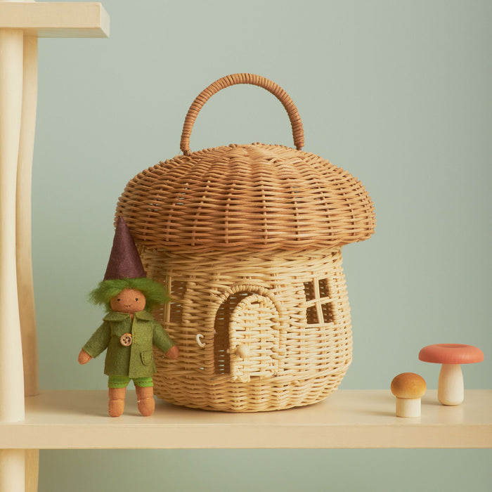 Rattan Mushroom Basket