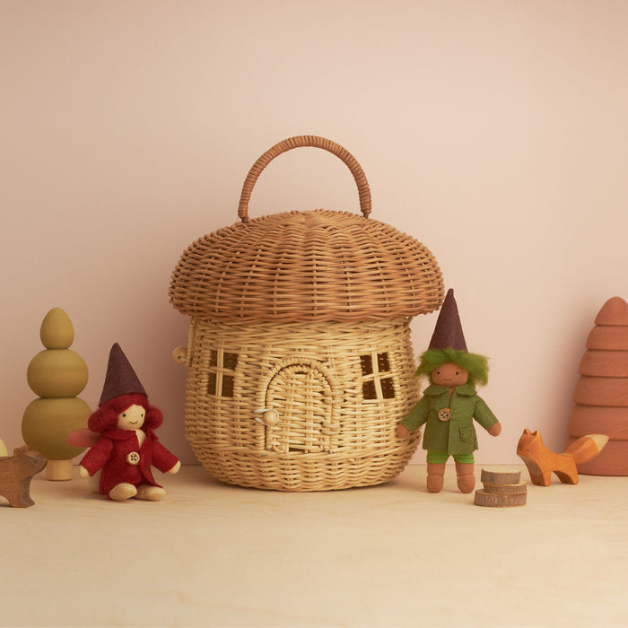 Rattan Mushroom Basket