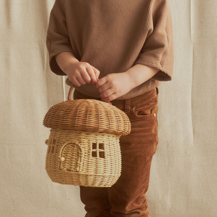 Rattan Mushroom Basket