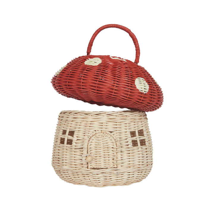 Rattan Mushroom Basket