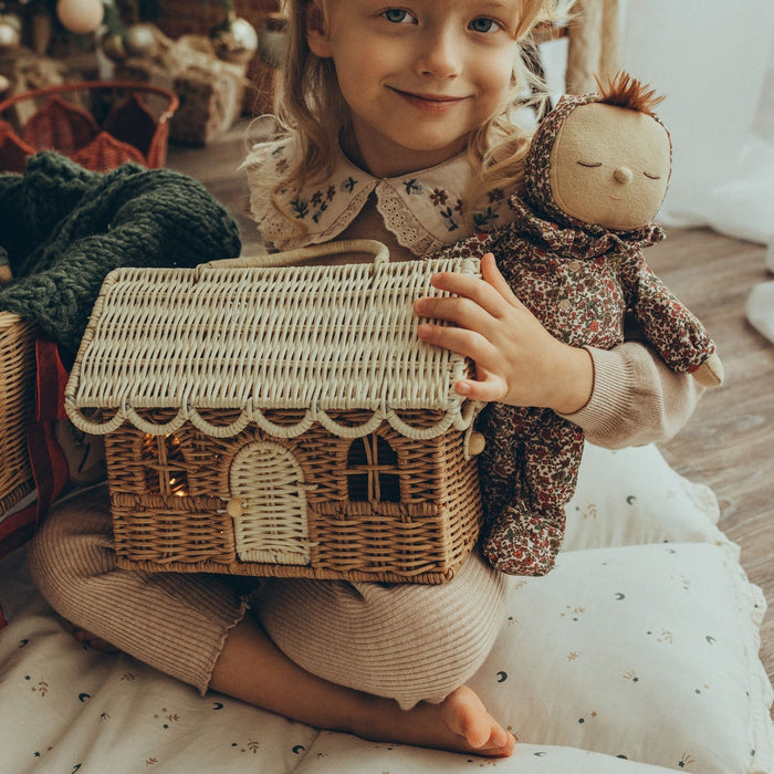 Rattan Gingerbread Casa Clutch