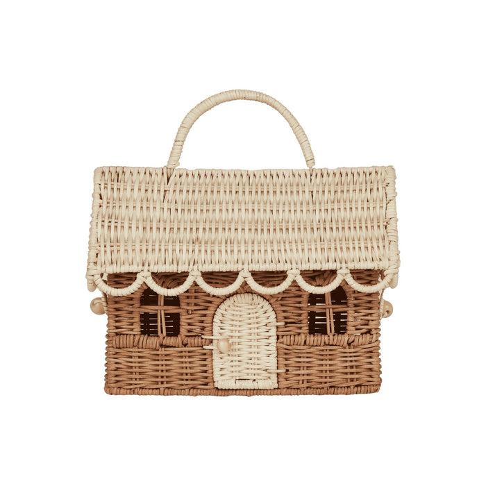 Rattan Gingerbread Casa Clutch