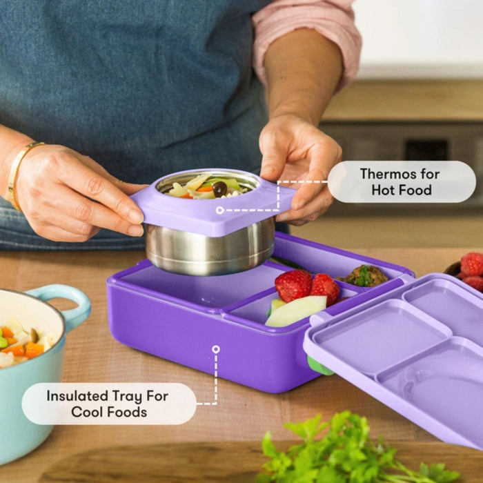 OmieBox Thermos Insulated Bento Box, Pastel Colour Set