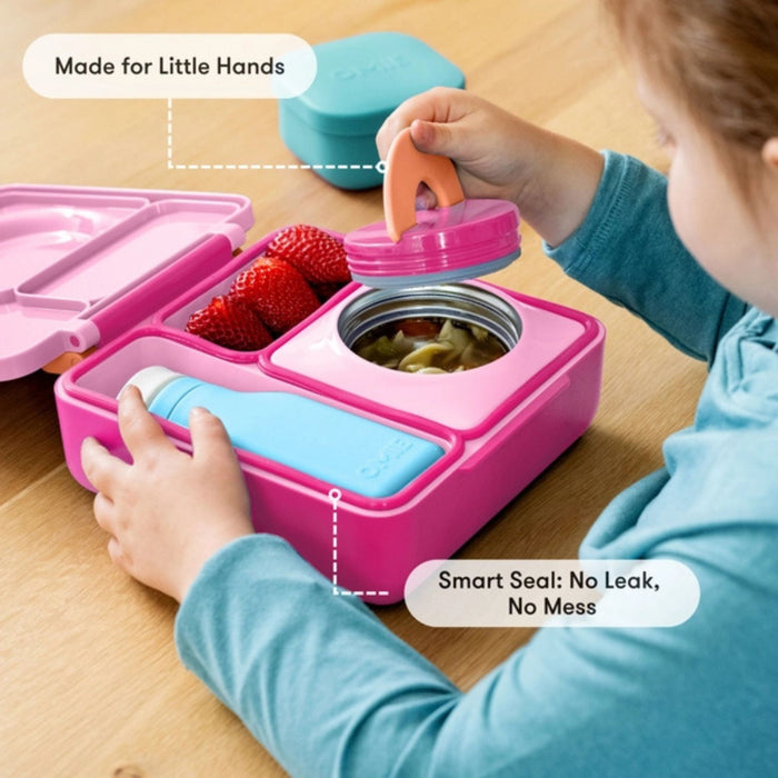 OmieBox Thermos Insulated Bento Box, Pastel Colour Set