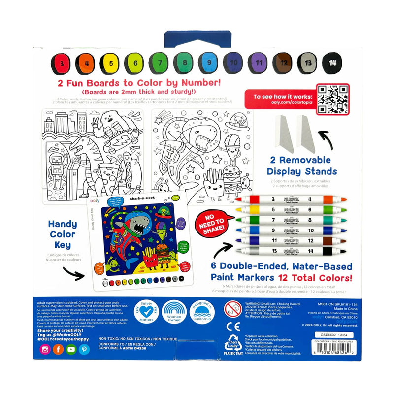 Colourtopia Colour By Number Kit
