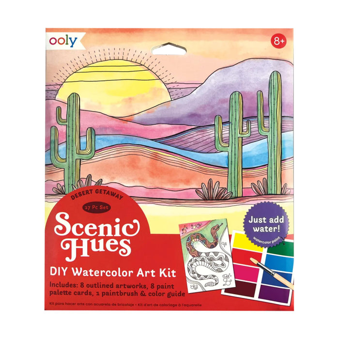 DIY Watercolour Art Kit, Scenic Hues