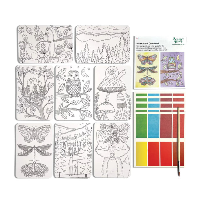 DIY Watercolour Art Kit, Scenic Hues