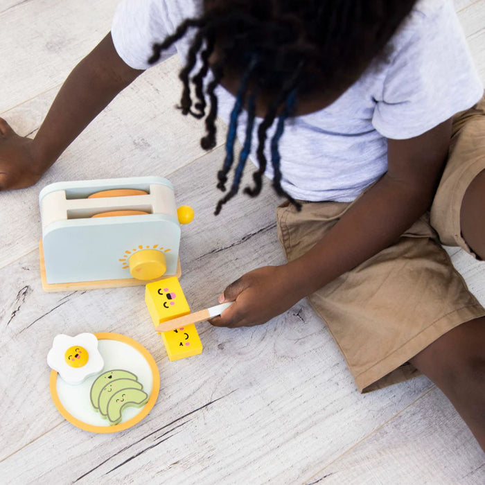 Brunch Time Wooden Toaster Set