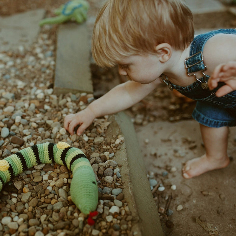 Organic Cotton Charming Snake Rattle