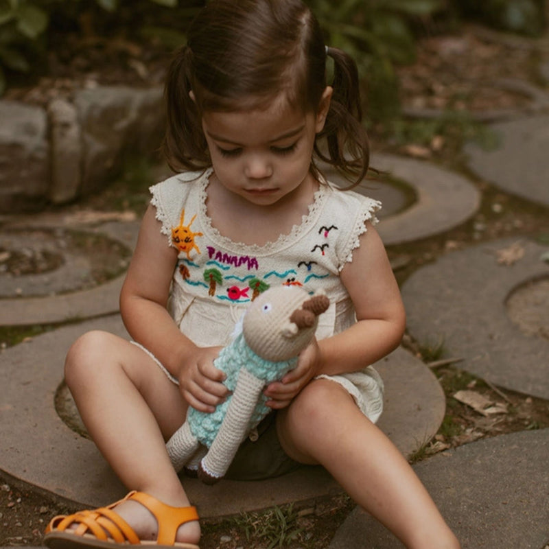 Organic Cotton Goat Rattle