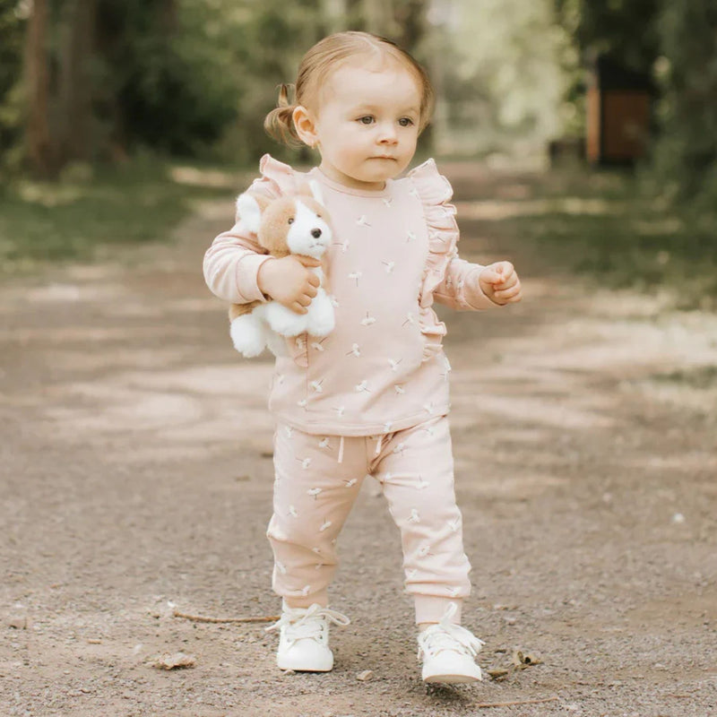 Daisy Print on Pale Pink Set