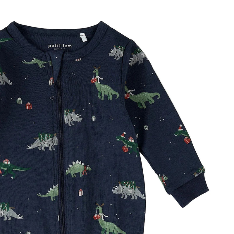 Holiday Dino Footed Sleeper