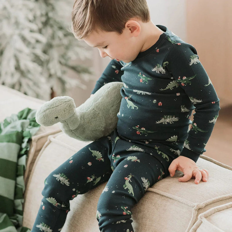 Holiday Dino PJ Set