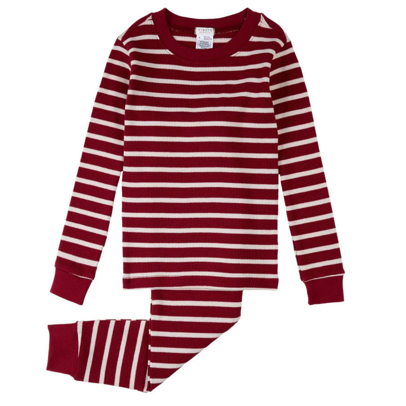 Red Striped Thermal PJ Set